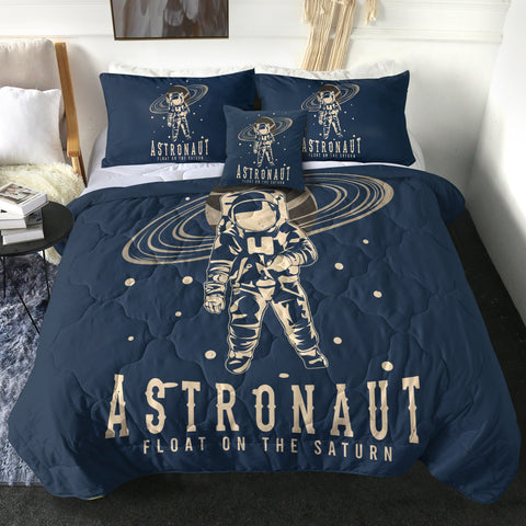 Image of Astronaut On The Saturn LKSPMA21 Comforter Set