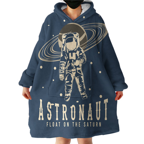 Image of Astronaut On The Saturn LKSPMA21 Hoodie Wearable Blanket