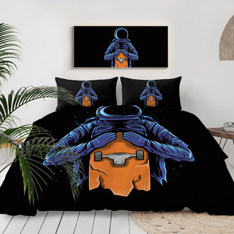 Image of Astronaut With Skateboard LKSPMA22 Bedding Set