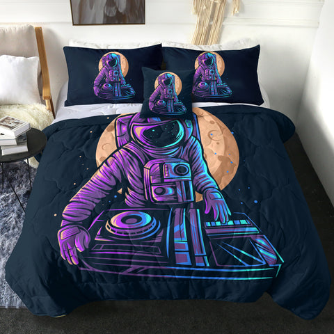 Image of Astronaut Playing Music LKSPMA25 Comforter Set