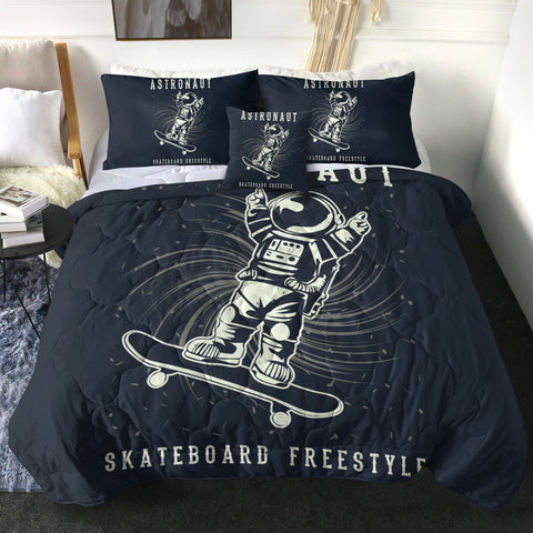 Image of Astronaut Freestyle With Skateboard LKSPMA32 Comforter Set