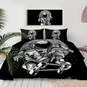 Black & White Astronaut LKSPMA35 Bedding Set