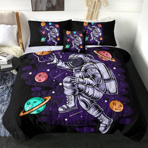 Astronaut Playing Basketball LKSPMA36 Comforter Set