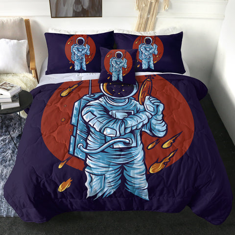 Image of Astronaut With Toy Gun LKSPMA37 Comforter Set