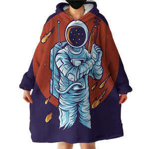 Astronaut With Toy Gun LKSPMA37 Hoodie Wearable Blanket