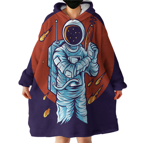 Image of Astronaut With Toy Gun LKSPMA37 Hoodie Wearable Blanket