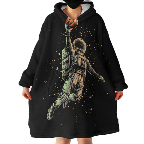 Image of Astronaut With The Ball LKSPMA40 Hoodie Wearable Blanket