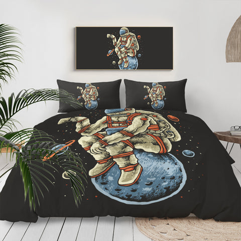 Image of Astronaut With The Coffee LKSPMA42 Bedding Set