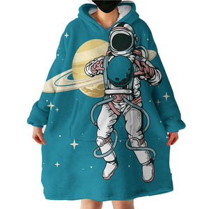 Astronaut Vintage LKSPMA43 Hoodie Wearable Blanket