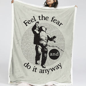 Poster Of Astronaut LKSPMA47 Sherpa Fleece Blanket