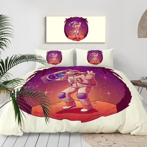 Image of Astronaut Dancing On The Space LKSPMA49 Bedding Set