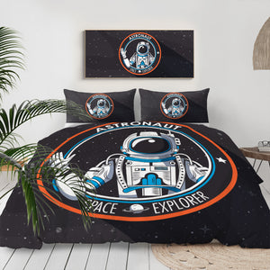Black & White Astronaut LKSPMA52 Bedding Set