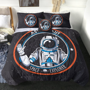 Black & White Astronaut LKSPMA52 Comforter Set