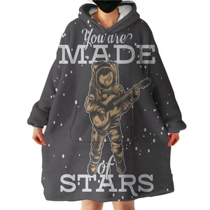 Astronaut With Guitar LKSPMA53 Hoodie Wearable Blanket