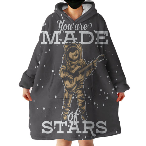 Image of Astronaut With Guitar LKSPMA53 Hoodie Wearable Blanket
