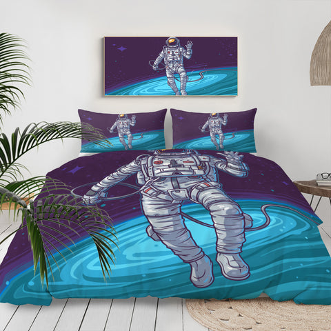 Image of Cartoon Astronaut LKSPMA54 Bedding Set