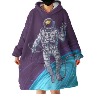 Cartoon Astronaut LKSPMA54 Hoodie Wearable Blanket