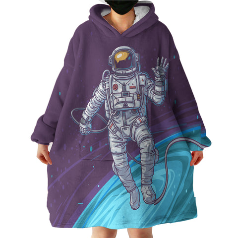 Image of Cartoon Astronaut LKSPMA54 Hoodie Wearable Blanket