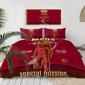 Vintage Color Astronaut LKSPMA55 Bedding Set