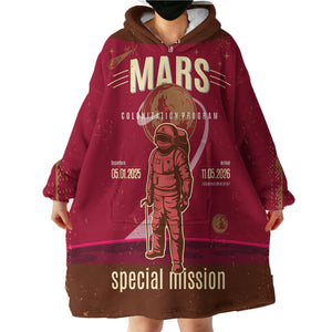 Vintage Color Astronaut LKSPMA55 Hoodie Wearable Blanket