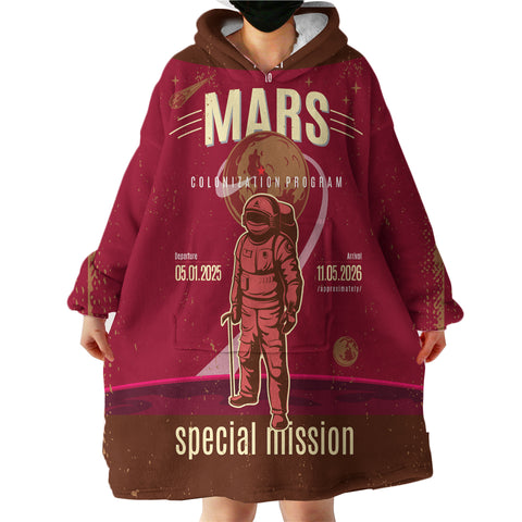 Image of Vintage Color Astronaut LKSPMA55 Hoodie Wearable Blanket