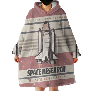 Pinky Rocket LKSPMA61 Hoodie Wearable Blanket