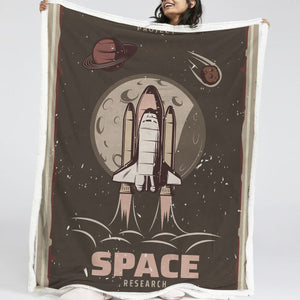 Research Space LKSPMA63 Sherpa Fleece Blanket