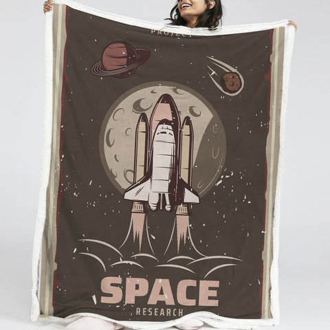 Image of Research Space LKSPMA63 Sherpa Fleece Blanket