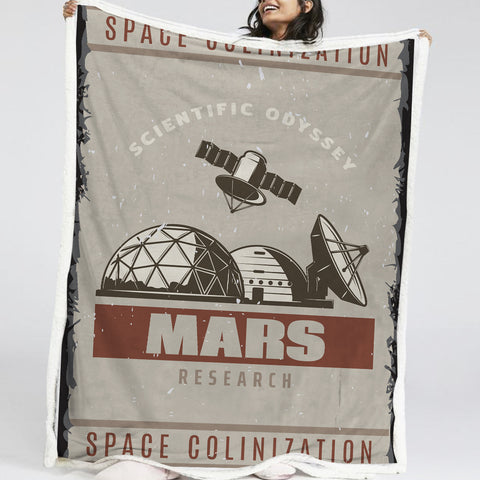 Image of Space Science LKSPMA64  Sherpa Fleece Blanket