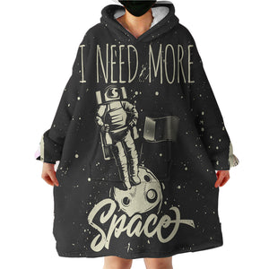 Astronaut On The Moon LKSPMA70 Hoodie Wearable Blanket