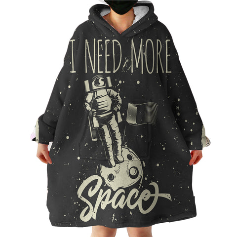 Image of Astronaut On The Moon LKSPMA70 Hoodie Wearable Blanket