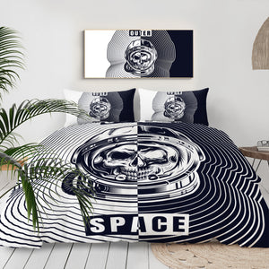 Black Skull Astronaut LKSPMA71 Bedding Set