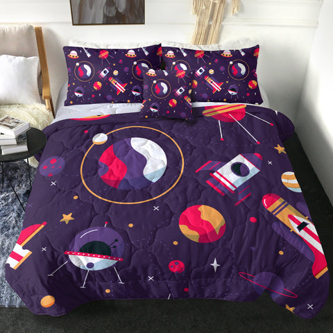 Image of Colorful Objects In The Sky LKSPMA74 Comforter Set