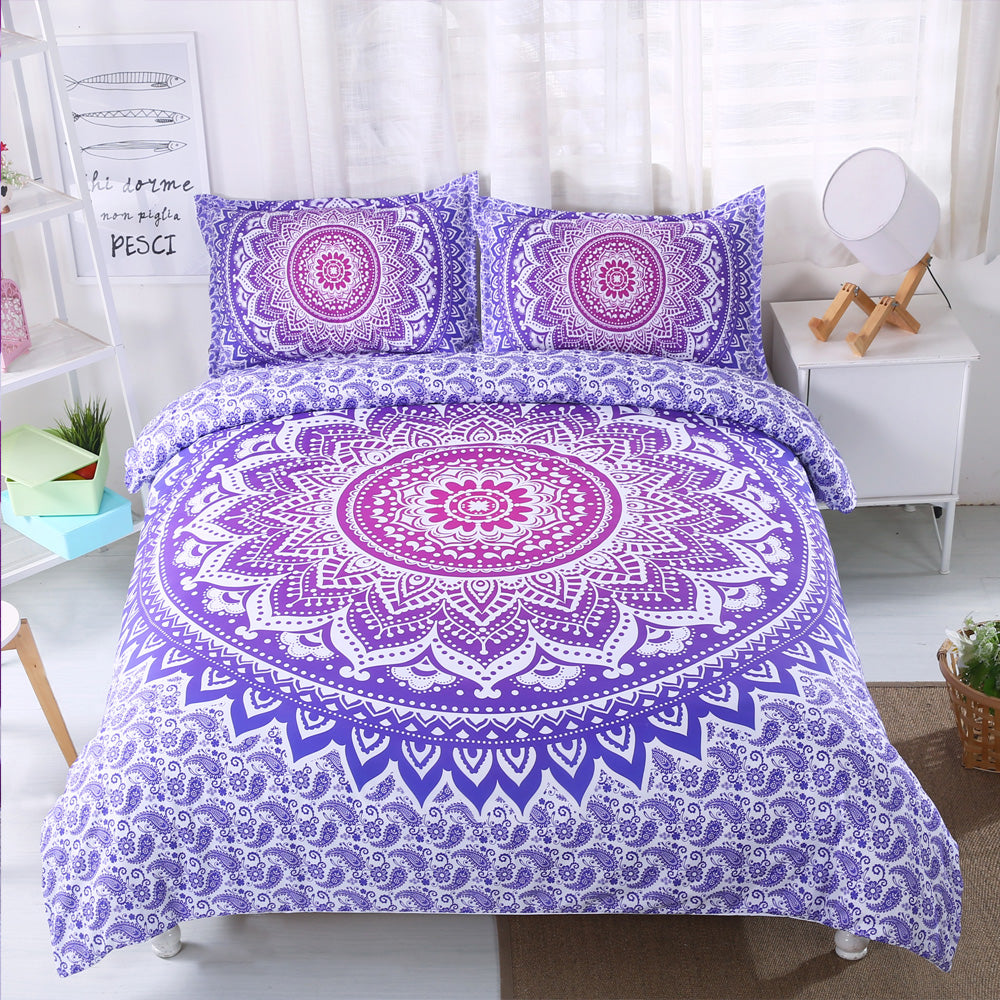 Light Purple Mandala Pattern Bedding Set - Beddingify