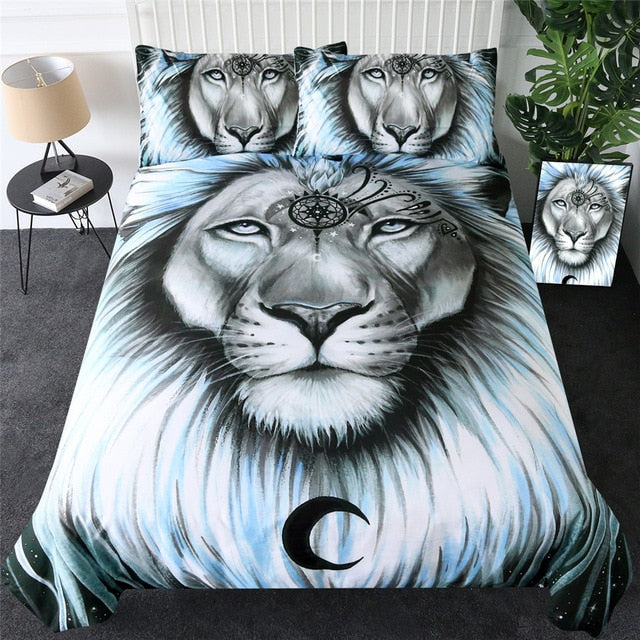 Lion Galaxy Bedding Set - Beddingify