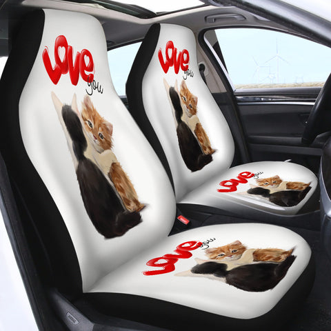 Image of Love Cat SWQT2427 Car Seat Covers