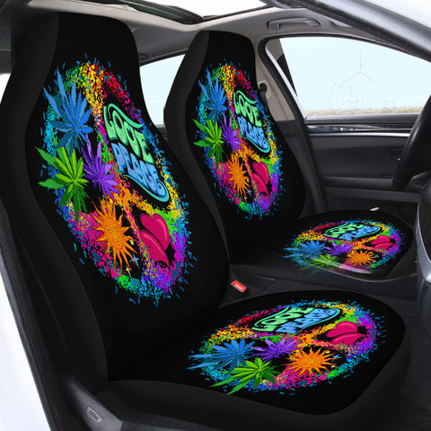 Image of Magic Love Peace SWQT0304 Car Seat Covers