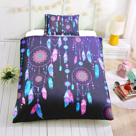 Image of Majestic Purple Dreamcatcher Bedding Set - Beddingify