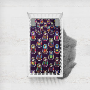 Matryoshka SWCC1159 Crib Bedding, Crib Fitted Sheet, Crib Blanket