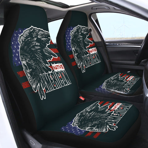Image of Native Skull SWQT1826 Car Seat Covers