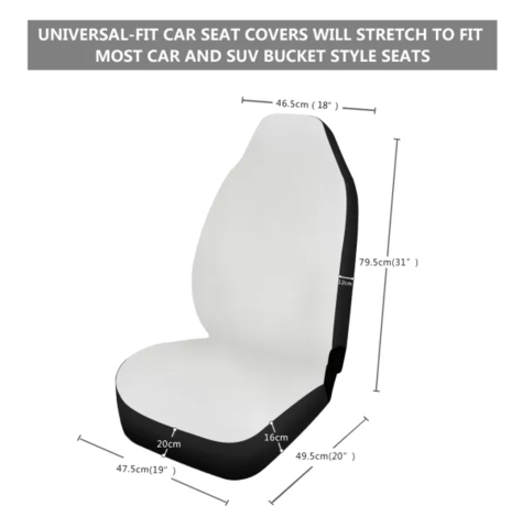 Image of 3D Zebra SWQT0847 Car Seat Covers