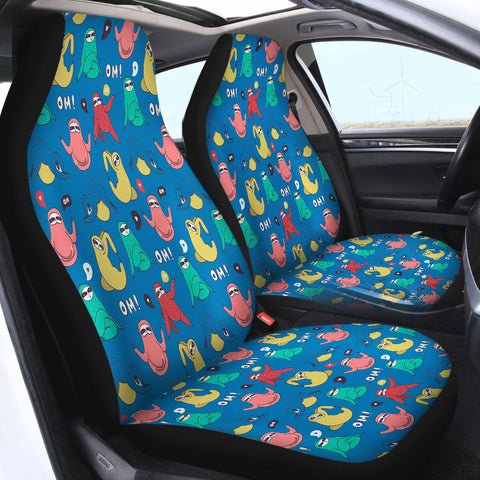 Image of OM Sloth SWQT2397 Car Seat Covers