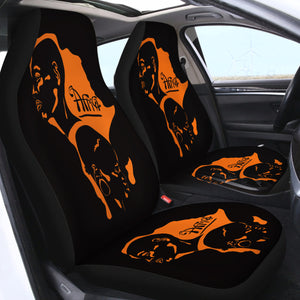 Orange Couple SWQT0293 Car Seat Covers