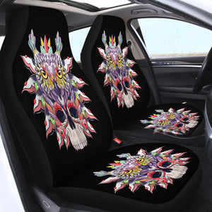 Owl Face SWQT0467 Car Seat Covers