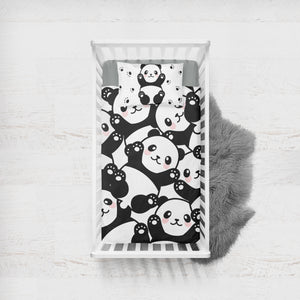 Panda SWCC0003 Crib Bedding, Crib Fitted Sheet, Crib Blanket