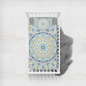 Mandala SWCC1118 Crib Bedding, Crib Fitted Sheet, Crib Blanket