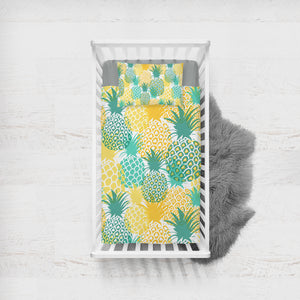 Pineapple Party SWCC0515 Crib Bedding, Crib Fitted Sheet, Crib Blanket