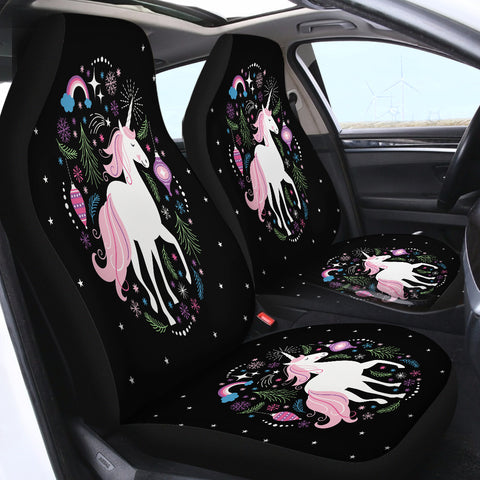 Image of Pink Horse Unicorn SWQT0665 Car Seat Covers