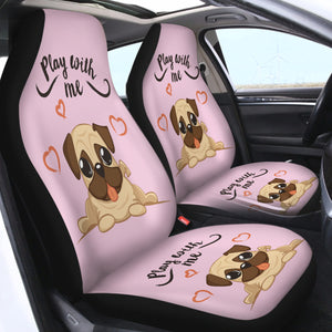 Play With Me Dog SWQT0291 Car Seat Covers