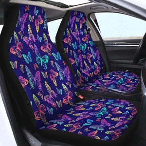 Purple Butterfly SWQT0312 Car Seat Covers